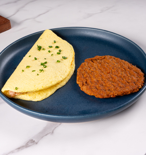 Cheddar Omelet and Chorizo