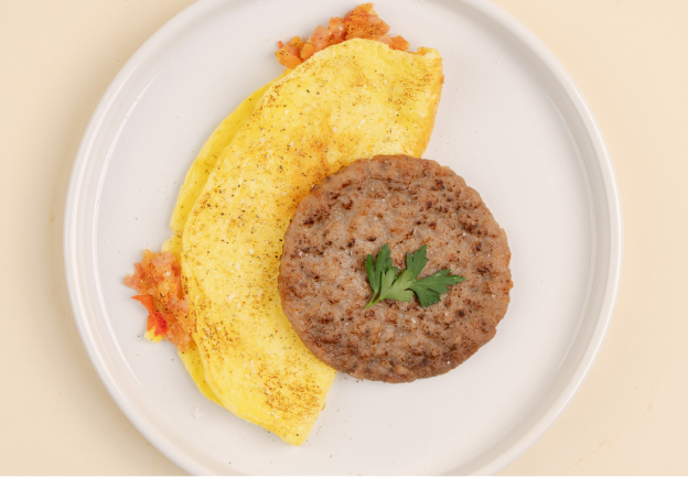 Western Omelet & Maple Sausage 