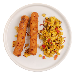 Buffalo Ranch Chicken Sticks & Green Beans