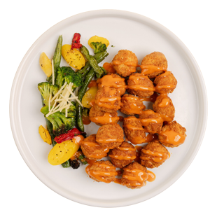 Popcorn Chicken & Caribbean Blend